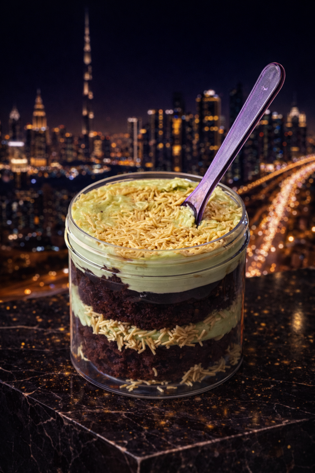Salted Caramel Dubai Chocolate Nom! Nom! Jar