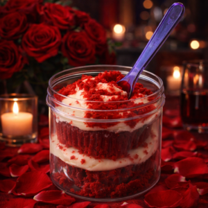 Red Velvet Nom! Nom! Jar