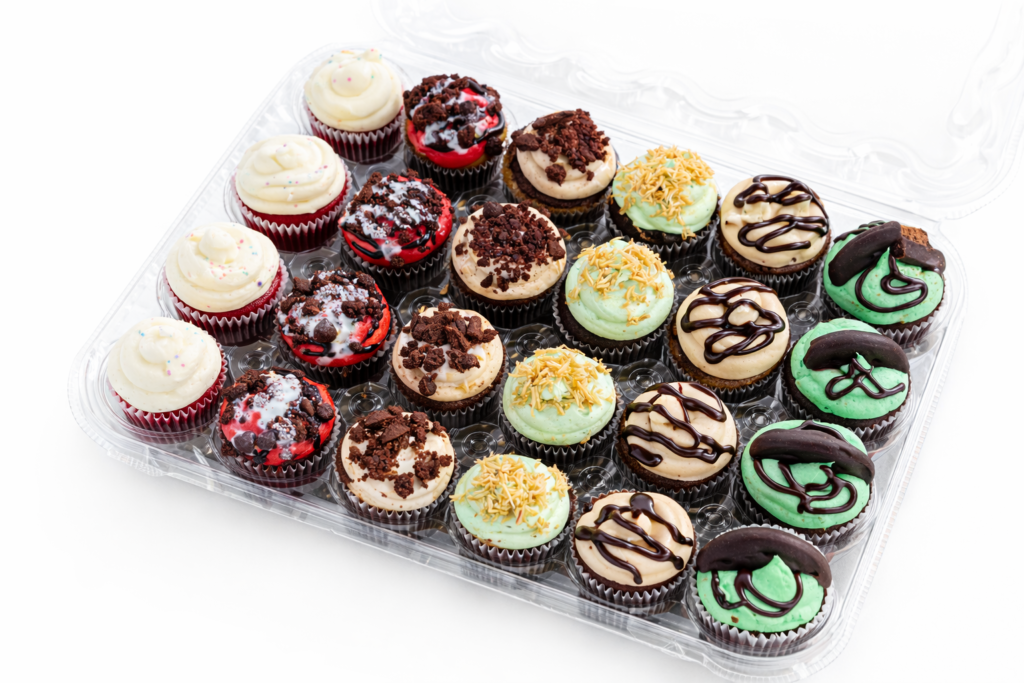 Nom Nom mini cupcakes and cupcake jar