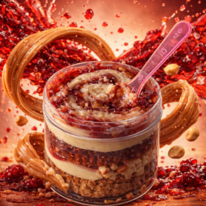 PB&J Cinnamon Roll Nom! Nom! Jar