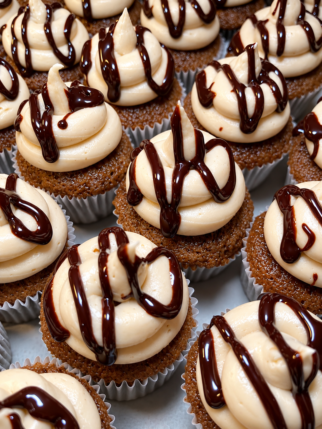 Colorful handcrafted Nom Nom mini cupcakes