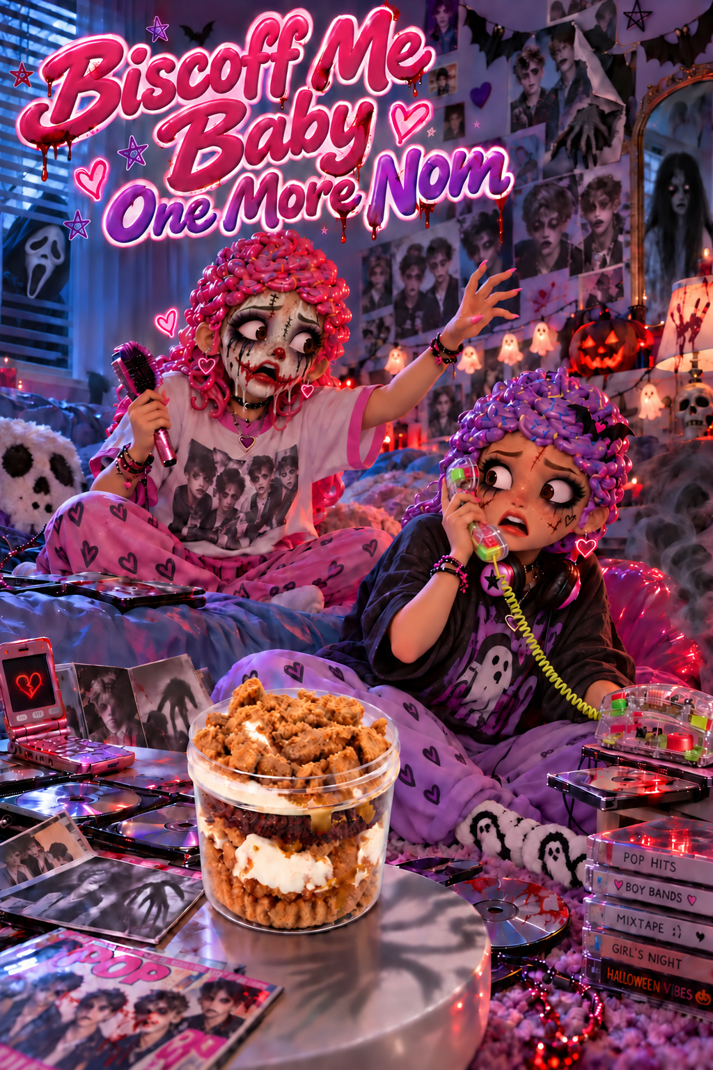 Biscoff Me Baby One More Nom Halloween cover poster