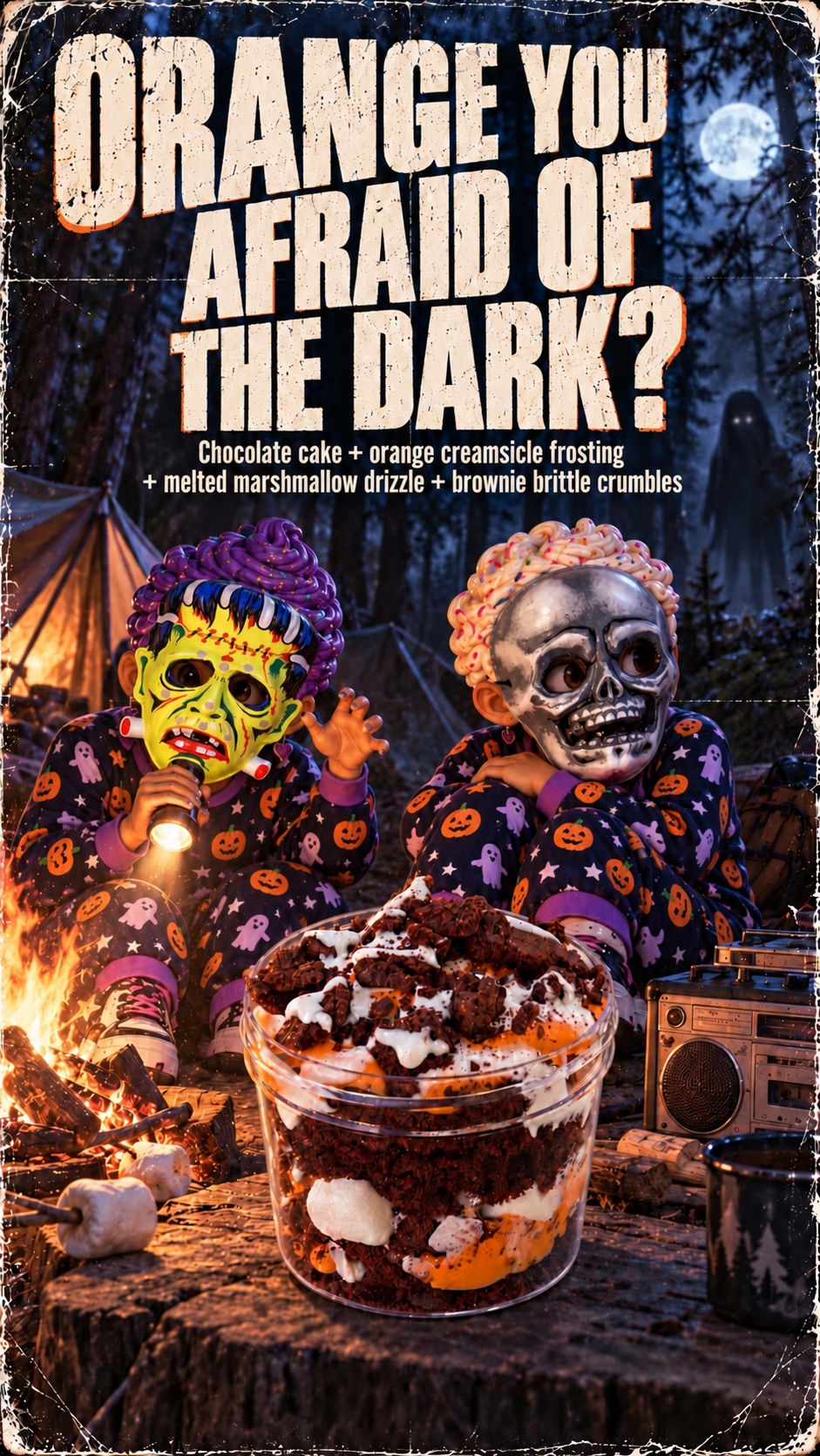 Orange You Afraid of the Dark? Halloween cover poster