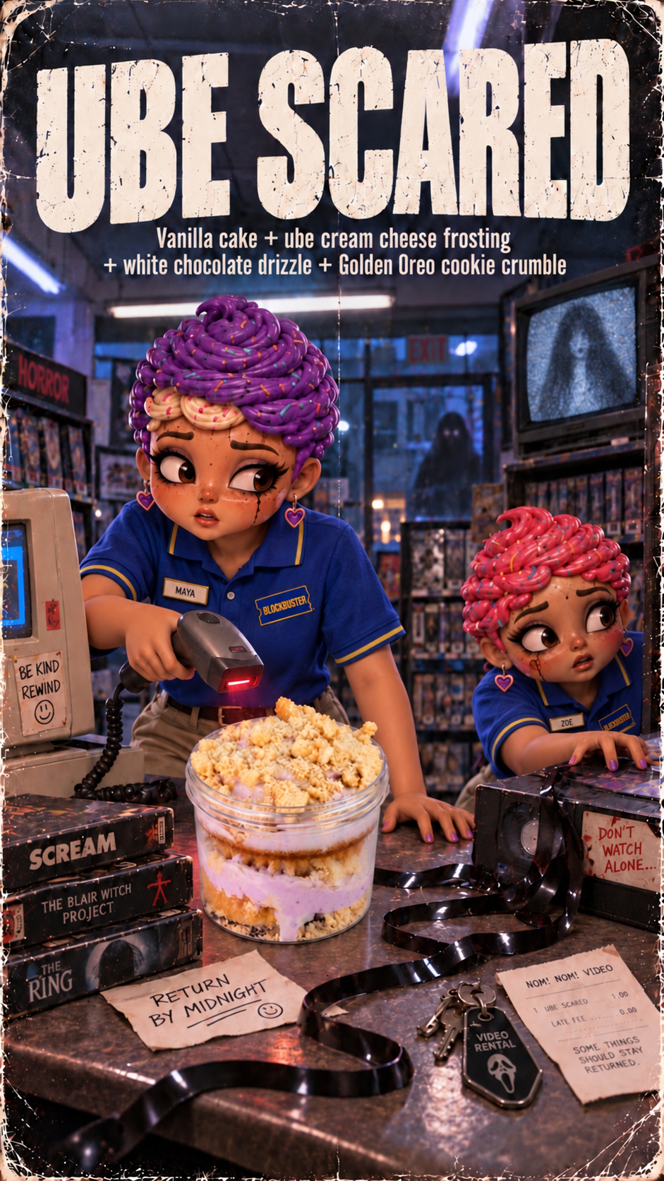 Ube Scared Halloween cover poster