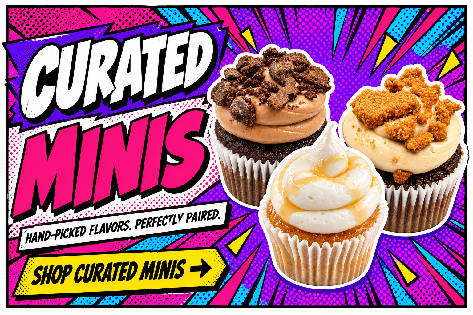 Curated mini cupcake collection